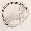Miniatyrbild 4 av 5: Överdriven Mode Lyxig Rhinestone Mask Elegant Legering Maskerad Ögonmask