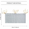 Miniatyrbilde 2 av 5: 1 roms hengende lag med lag (grå) ， Oppbevaring hengende babyseng ， Babyseng organizer, Baby hengende organizer for babyseng, oppbevaringspose for barn