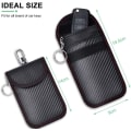 Miniatyrbillede 2 af 5: Anti RFID Bilnøgle Etui Signal Blokering Faraday Pung Pose, 2 Pak