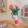 Miniatyrbild 2 av 2: Bukett med 9 rosor, konstgjorda blommor för heminredning, årsdag och alla hjärtans dag presenter till henne eller honom, botanisk samling (rosa)
