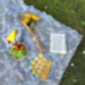 Miniatyrbillede 4 af 4: Picnictæppe, Plænetæppe til Forårsudflugter, Udendørs Picnictæppe, Maskinvaskbart og Bærbart Picnictæppe (100*145cm)