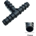 Miniatyrbilde 2 av 5: 20 stk. Slangekoblinger for 16 mm vanningssystem T-stykke, 16 mm vanningsfittings T-stykker for slange, Slangekoblingssortiment Hagevanning Rør Inn