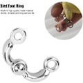 Miniatyrbillede 3 af 4: 5 stk. (5,5 mm) Papegøje fodring, fuglefodspænde legering fugle fodstøttering til små mellemstore fugle