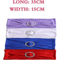 Miniatyrbilde 4 av 5: Elastisk stoltrekk med spenne, for bryllup, stol sløyfe Lycra, polyester og spandex., Rosa, 10 stk