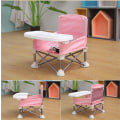 Miniatyrbilde 2 av 5: Rosa bærbar babysete Reise kompakt sammenleggbar med stropper for innendørs/utendørs bruk Flott for camping, strand, plen Småbarn, barn, gutter, jenter