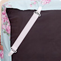 Pikkukuva 4 / 5: Lakanakiinnikkeet, 4 säädettävää lakanan tukinauhaa DRAW DRAW DRAP TLUTS ROBUST Bed Beds For Flat Draps Draps Mattress, valkoinen