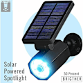 Pikkukuva 2 / 5: Bionic Spotlight Deluxe LED aurinkolamput SOLAR ENERVICE LIIKETUNNISTIMELLA 25 JALKA ulkokäyttöön vedenkestävä valaistus ulkotiloihin (musta) koko