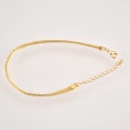 Miniatyrbilde 3 av 4: Minimalistisk design flat snake bone chain armbånd for kvinner
