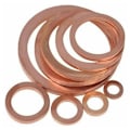 Miniatyrbillede 4 af 5: 200 stk. Metal Kobber Flade Ringe Sortiment af metalringe flade køkkensæt i kobber ideel til bundpropper vand brændstof og hydrauliske fittings
