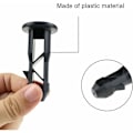 Miniatyrbilde 3 av 5: 65 x18mm sett med 10 hengselpinner for lokk til svarte plastruller i svart plast for 240 l og kommersielle husholdningssøppelkasser