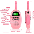 Miniatyrbillede 2 af 5: Børne USB genopladelige walkie talkies med 16 kanaler 2-vejs radio og legetøjslommelygte 3-12 år VOX 3 Mile Walkie Talkie til udendørs eventyr -