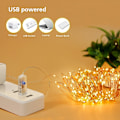Pikkukuva 4 / 4: Valosarja, SLAMOS 15M 150 LED Valosarja LED USB Jouluvalot IP65 Vedenpitävä Valosarja 8 Tilan Sisä-/Ulkokoristelu