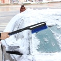 Miniatyrbild 3 av 3: Bilsnöskrapa för vinteravfrostning, multifunktionell snöskrapa med borsthuvud