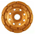 Miniatyrbillede 2 af 5: 115mm x 22.2mm 4.5 tommer Diamant Slibeskive Dobbelt række Abrasiv Kop SLIBENDE ROOD Segment BOISSEAUX BOISSEAUS AGULL DRUSTER GRANIT MAVONNERIE Marmor og