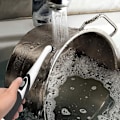 Miniatyrbillede 4 af 5: Super sonisk rensende elektrisk rengøringsbørste med 4 børstehoveder til husholdnings fugemasse gulv badekar badeværelsesfliser og køkkenoverflade