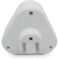 Miniatyrbillede 5 af 5: Triplite - Stikdåse elektrisk 2 poler med jord 3 frontudgange - 16 A med hvid trekantet