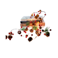 Miniatyrbillede 1 af 5: Juleguirlande med lys | LED julelys juleguirlande fyrrekogle fe lys | Juletræsfestdekorationer batteridrevet (2M,20 L