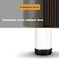 Miniatyrbillede 5 af 5: (Hvid) 20CM Justerbar Møbelben, 4PCS Højdejusterbar Bordben Metal Møbelben Rustfrit Stål Bordben Møbelben Med Skruer Cabi