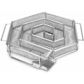 Miniatyrbilde 1 av 5: Kaldrøyksgenerator i rustfritt stål - 21x18x5cm - spiralform økonomi brann Kaldrøyksgenerator for røykere - kaldrøyksrøyker røykgen