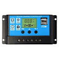 Pikkukuva 1 / 3: PWM aurinkopaneelin lataussäädin, 12 V / 24 V, 30 A, LCD-näyttö, kaksois-USB-portti