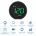 Miniatyrbillede 5 af 5: Universal Digital GPS Speedometer, Overspeed Warning, Mileage Measurement, Fatigue Driving Reminder for All Vehicles (Black)