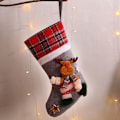 Miniatyrbillede 1 af 5: Jul Nyt Stil Kreativ Dukke Jul Strømper Gavepose Juletræ Vedhæng Julepynt, S, 17 * 13cm - S, 17 * 13cm