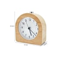 Miniatyrbillede 2 af 5: (aviskulør) batteridrevet vækkeur, snooze-funktion vækkeur, rejse træ lysende analog vækkeur, nålefri mute