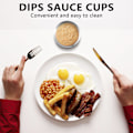 Miniatyrbillede 2 af 5: 12 stk. rustfrit stål krydderisauce kopper, kommercielle grade dyppe sauce kopper, krydderi