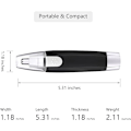 Miniatyrbillede 5 af 5: Øre- og næsehårstrimmer, smertefri batteridrevet trimmer til mænd og kvinder