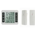 Miniatyrbild 1 av 5: Parti med 1 kylskåpstermometer frys, trådlös kylskåpstermometer med 2 sensorer, ljudlarm, min/max, inomhus/utomhustermometer för hemkök
