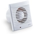 Miniatyrbillede 3 af 5: 100 mm ventilator, luftudsugning med tilbageslagsventil + integreret myggenet, 12 W, dB43, til badeværelse, køkken, kontor, WC