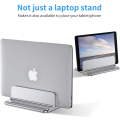 Miniatyrbillede 4 af 5: Vertikal bærbar computer stand, justerbar aluminiums bærbar computer stand desktop bærbar computer stand til MacBook Pro/Air, iPad, Surface, HP, Lenovo, tablet og anden bærbar computer