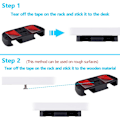 Miniatyrbilde 5 av 5: Skrivebordsstativ for PS5 for PS4, Under Table Stand for PS5 Controller, Controller Stand Kompatibel med PS5, Tilbehør for PS4 Controller-Svart