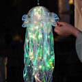 Miniatyrbillede 2 af 5: 4 stk. Jellyfish-lys, batteridrevet lysende Jellyfish-havebelysning, indendørs udendørs kreativ Jellyfish-formet lampe til babyshower, fødselsdag i hjemmet