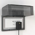 Miniatyrbild 3 av 4: Matterless resistant - Utomhusuttag och grepplock - svart, 202 x 121 x 75 mm.
