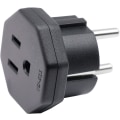 Miniatyrbilde 1 av 5: Hannplugg til EU/DE/FR/IT/ES hunnplugg, US/CA/JP hannplugg for elektronisk enhet 2-pinners EU hunnadapter (1 stk. svart)