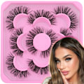 Miniatyrbild 4 av 4: Mink Fluffy Wispy Falska Ögonfransar 20mm Dramatiska Faux Mink Ögonfransar D Curl Långa Falska Ögonfransar Pack Ser Ut Som Förlängning