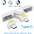 Miniatyrbild 4 av 5: CAC Typ C-läsare, DOD Military USB C Common Access CAC-kortläsare, USB Smartfold Typ C Smart Card Reader PIV CAC-läsare kompatibel med Windows,