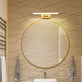 Miniatyrbilde 5 av 5: 8W dimbar innendørs vegglampe, LED-baderomsspeil vegglampe med svingbart hode leselys, 3000K for bilder og lysarmaturer (messing 640LM, 40