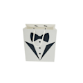 Miniatyrbilde 1 av 5: 5 stk hvite kjole tote bag, hvit kartongpose, håndlaget g