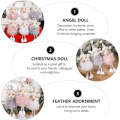 Miniatyrbilde 3 av 5: Plysj Ornamenter Juletre Hengende Ornamenter Treet Juletre Ornamenter Julepynt Fylt Dovendyr Plysj for 3Pcs