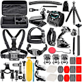 Pikkukuva 1 / 4: 50-in-1 toimintakameran lisävarustepaketti, yhteensopiva GoPro Hero 9 8 Max 7 6 5 4 Black GoPro 2018 Session Fusion Silver White Insta360 DJI AKASO APE