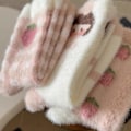 Pikkukuva 1 / 5: Pehmeät sukat, pörröiset sukat, talviset lämpimät ja pehmeät tossut, kotiin nukkumiseen, söpöt kawaii-sukat, 3 paria