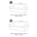 Miniatyrbild 3 av 5: Hög stretch sofföverdrag 3-sits supermjukt snyggt sofföverdrag för hundar husdjur katter Jacquard spandex halkfri sofföverdrag för vardagsrumsmöbler