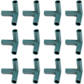 Miniatyrbillede 1 af 4: 12 Pak 16mm PVC 3-Vejs Connector til Drivhusramme