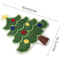 Miniatyrbilde 2 av 5: Julebaderomsmatter, juleteppe juletretepper stue stue baderomsteppe i form av et juletre, 40x60 cm, for