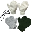 Miniatyrbillede 3 af 5: 6 Toddler Strikkede Luffer Magiske Stretch Handsker Vinter Varme Strikkede Bløde Baby Luffer
