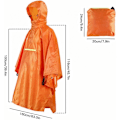 Miniatyrbillede 3 af 4: Vandtæt Dame Regntøj med Anti-poncho Reflektor og Refleksstribe, Grå