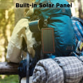 Miniatyrbild 2 av 4: 2000mAh Trådlös Laddning Solcells Powerbank Utomhus Vattentät Laddningsskatt