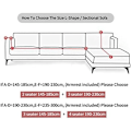 Miniatyrbilde 3 av 5: Sofa trekk, 2-seters sofa trekk med armlener ， Elastisk sofa trekk ， Universal ， 145-185cm ， Brun